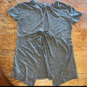 Athleta Short Sleeve Top Open Back